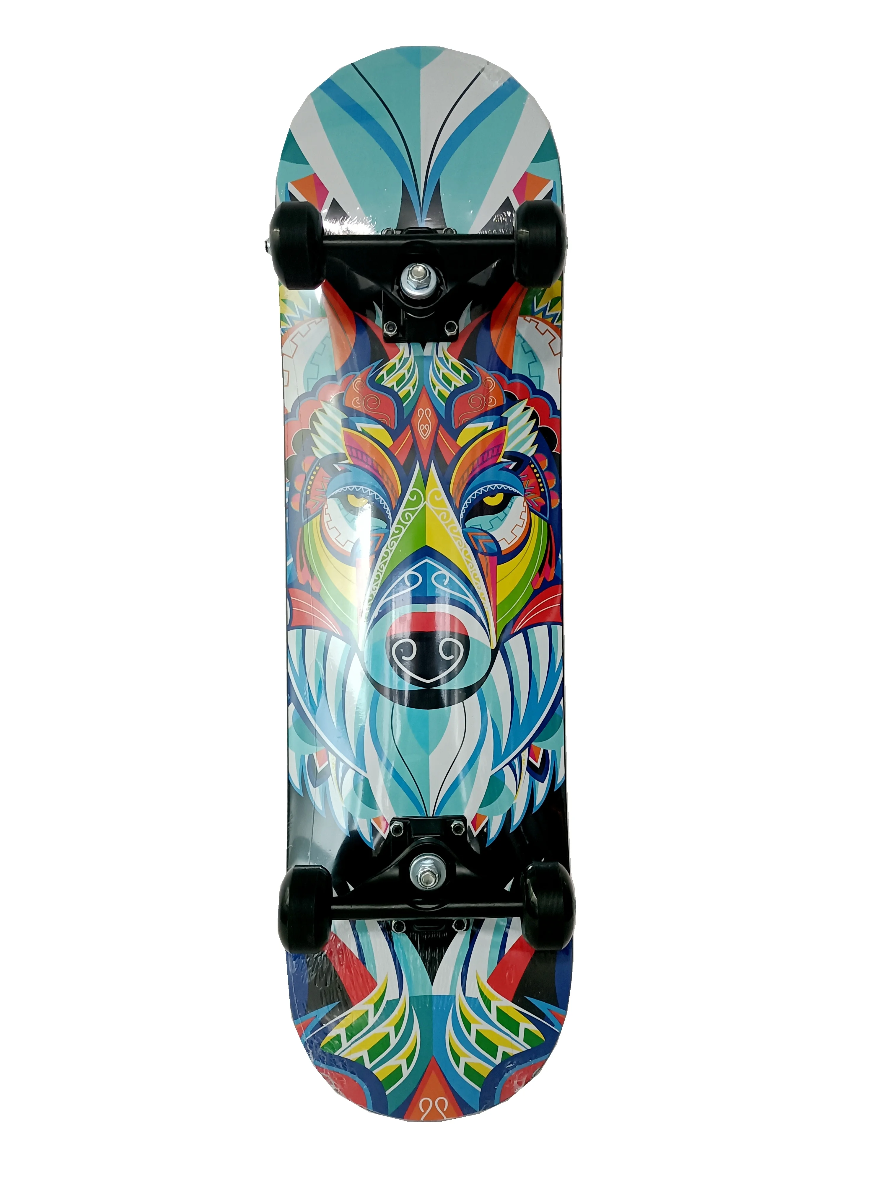 31 дюймов двойной удар пластиковая доска для скейтборда палубе 4 колеса