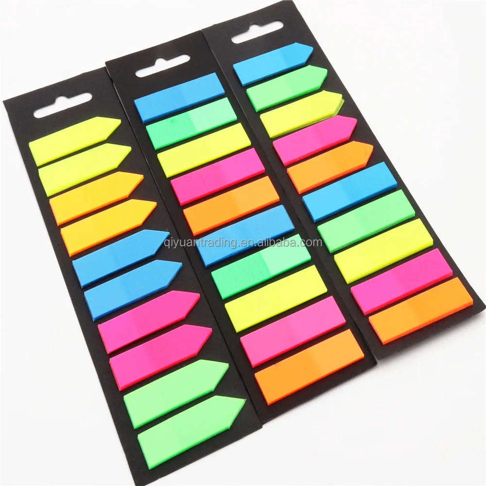 Marker Sticker Colored Memo Pad Candy Color Sticky Notes Fluorescent Memo Pad 