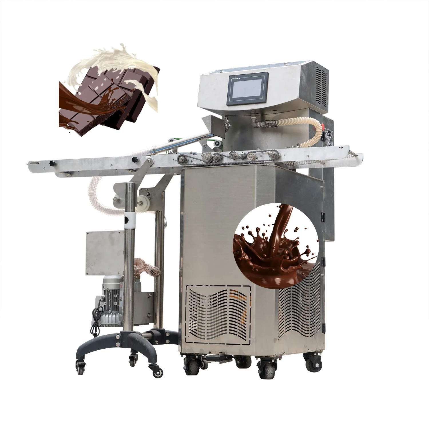 Customized Supports Advanced Design Electric Brand 25L Small Chocolate Tempering enrobing Machine melting chocolate making line