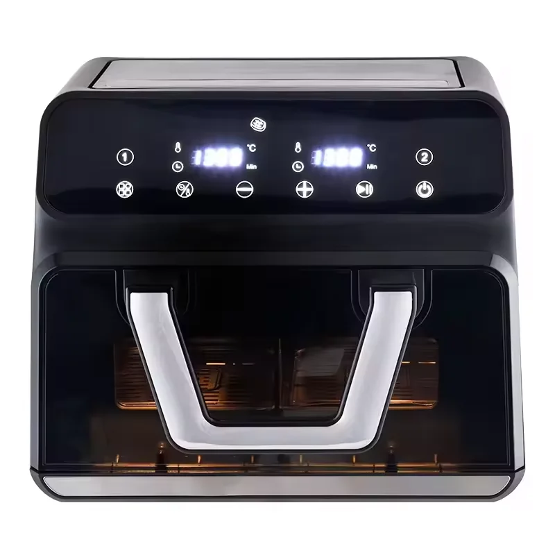 2000W Dual air Fryer 8.2L CNC Intelligent Display Modern Style Oil-free Weight Loss Pot aperçu 3