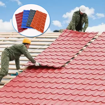 Techo Tipo Teja Pvc Waterproof Spanish Decorative Tiles Resin Roof Tile
