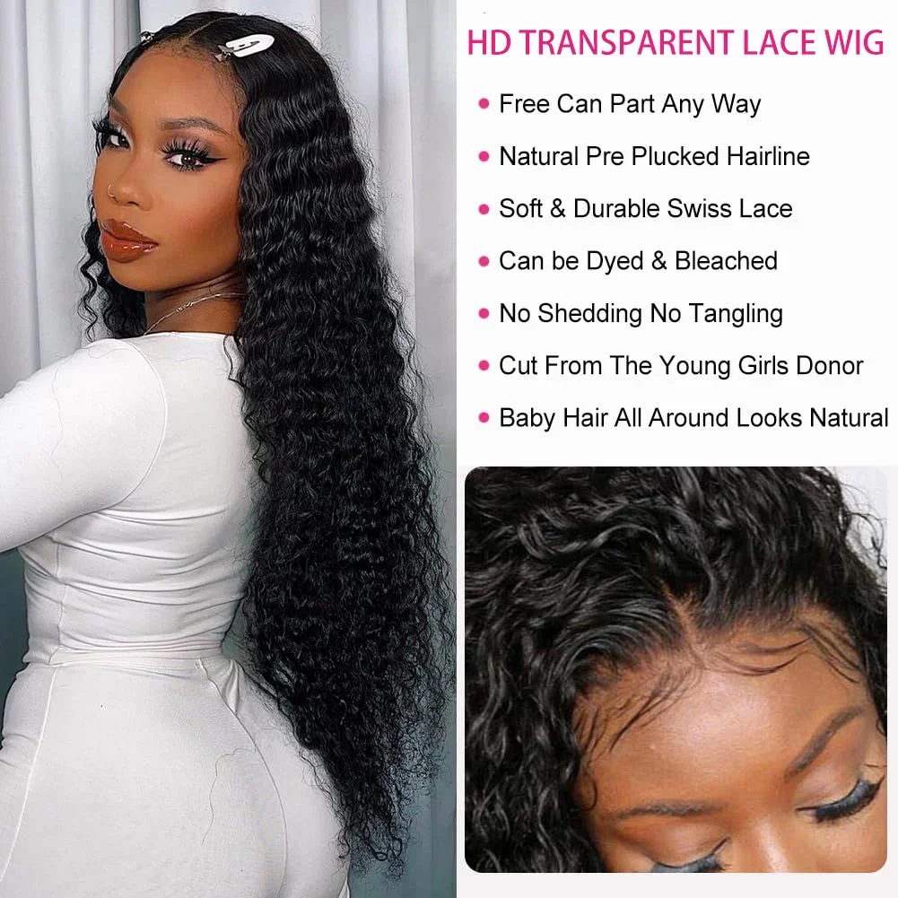 Parrucca lace front capelli veri deep wave nero naturale donna_voghion.com