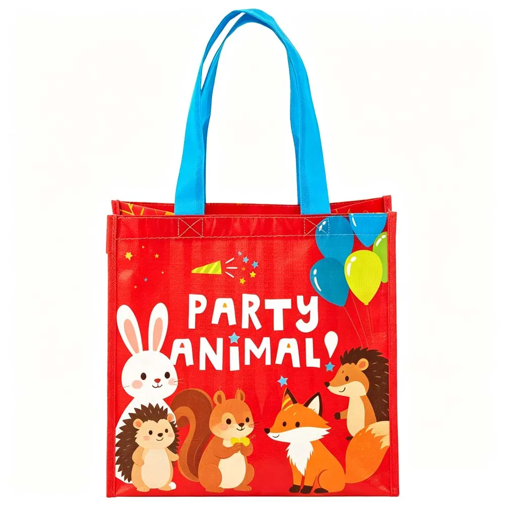 Wholesale Custom Eco-Friendly Travel Hand Tote Bag Lightweight PP Laminated Woven Fabric with Reinforced Handles