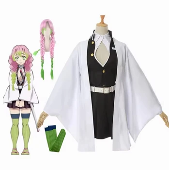 Anime Mitsuri Kanroji Kisatsutai Sexy Women Kimono Ladies Halloween