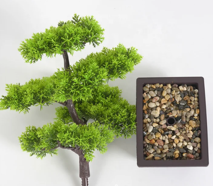 Bonsai artificiale realistico di alta qualità di cipresso - Arte Fiore