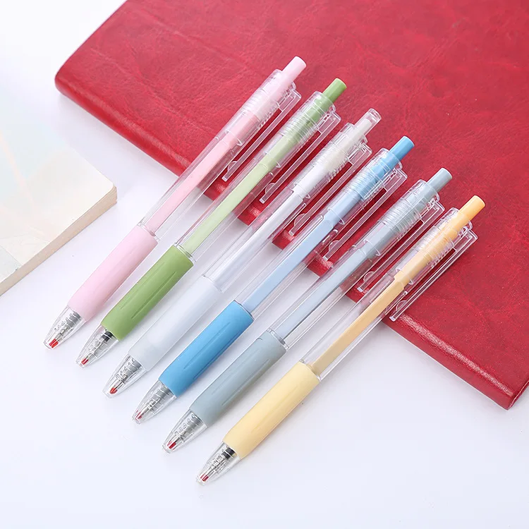 High Quality Plastic Gel Ink Pen 0.5 Rubberized Pastel Colors Soft ...