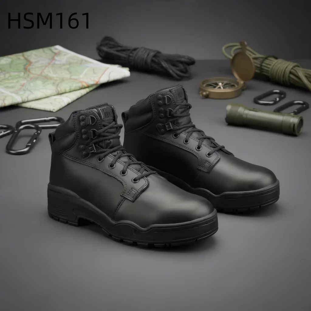 LXG,Camping Trips Famous Brand 6 Inch Fighting Marching Boots Team Drill Classic/Traditional Full Leather Combat Boots HSM161
