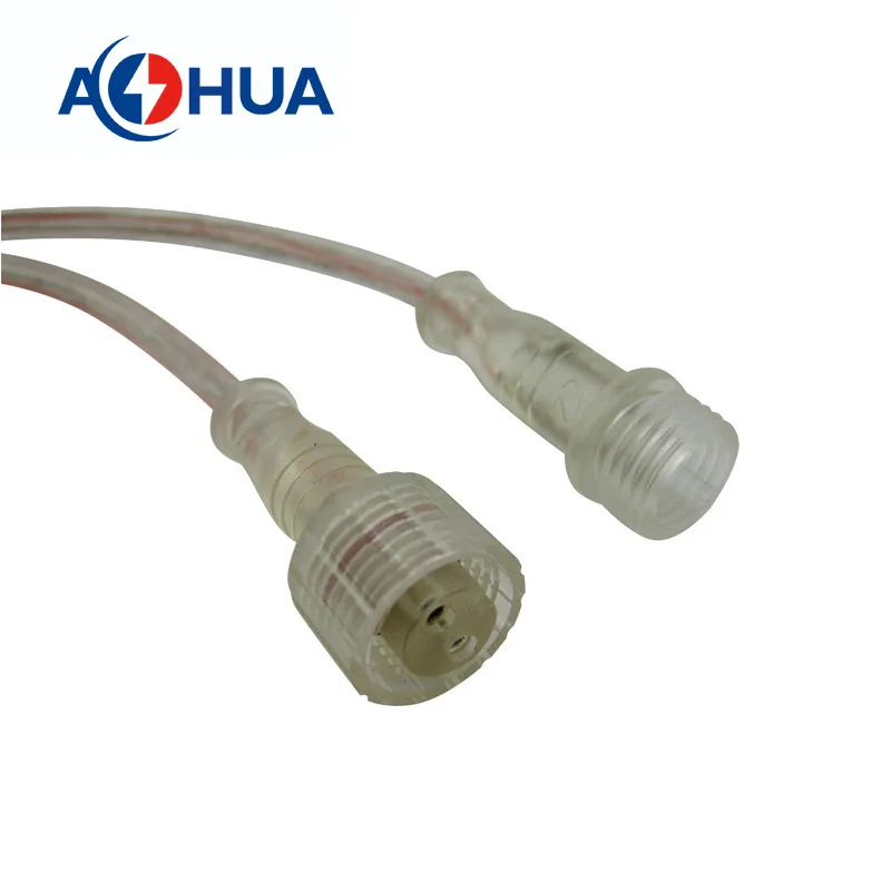 AOHUA Factory Sales Sensor Connector Cable IP65  M12 1 2 3 4 5Pin Male Female Plastic Circular PVC Connector  Molded Cable