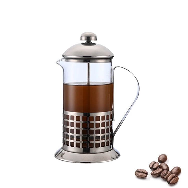 Prensa Francesa, Cafetera de émbolo TOPTIER con filtro de acero inoxidable  y vidrio borosilicato. - Soy Motivo