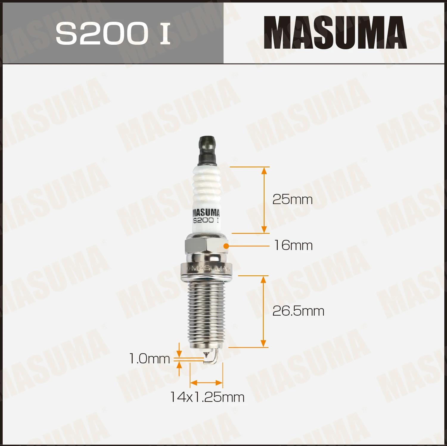 S200I MASUMA Iridium Spark Plugs for Vehicle 09482-00605 1N22-18-110 for Hyundai Sonata Infiniti G35 FX35 Toyota