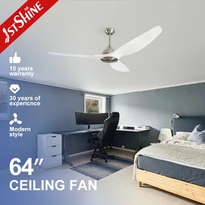 1stshine Ceiling Fan 64 Inches Fancy Plastic Blades DC Motor High Airflow Ceiling Fan Without Light