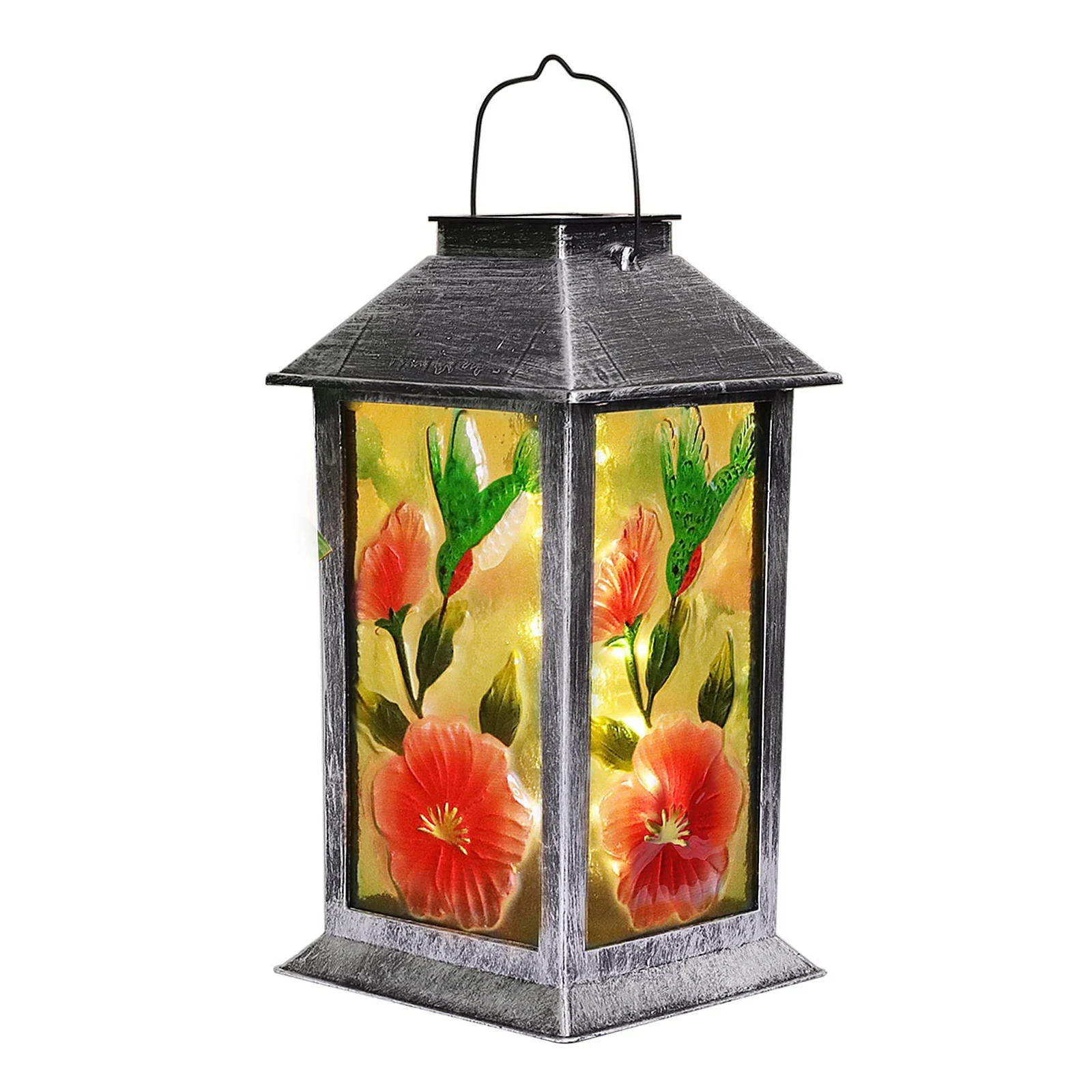 Solar Lanterns Outdoor Waterproof Hanging Hummingbird Solar Lights for Patio  Yard Front Porch Pathway