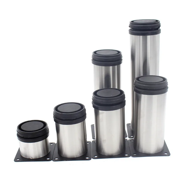 Утолщенная и усиленная мебель из нержавеющей стали регулируемые ножки для дивана металлические круглые мебели