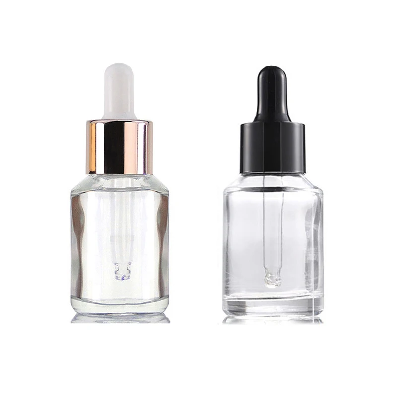 slanted glass dropper bottle 5ml 10ml 15ml 20ml 30ml 50ml 100ml head pressed essence foundation bottle details