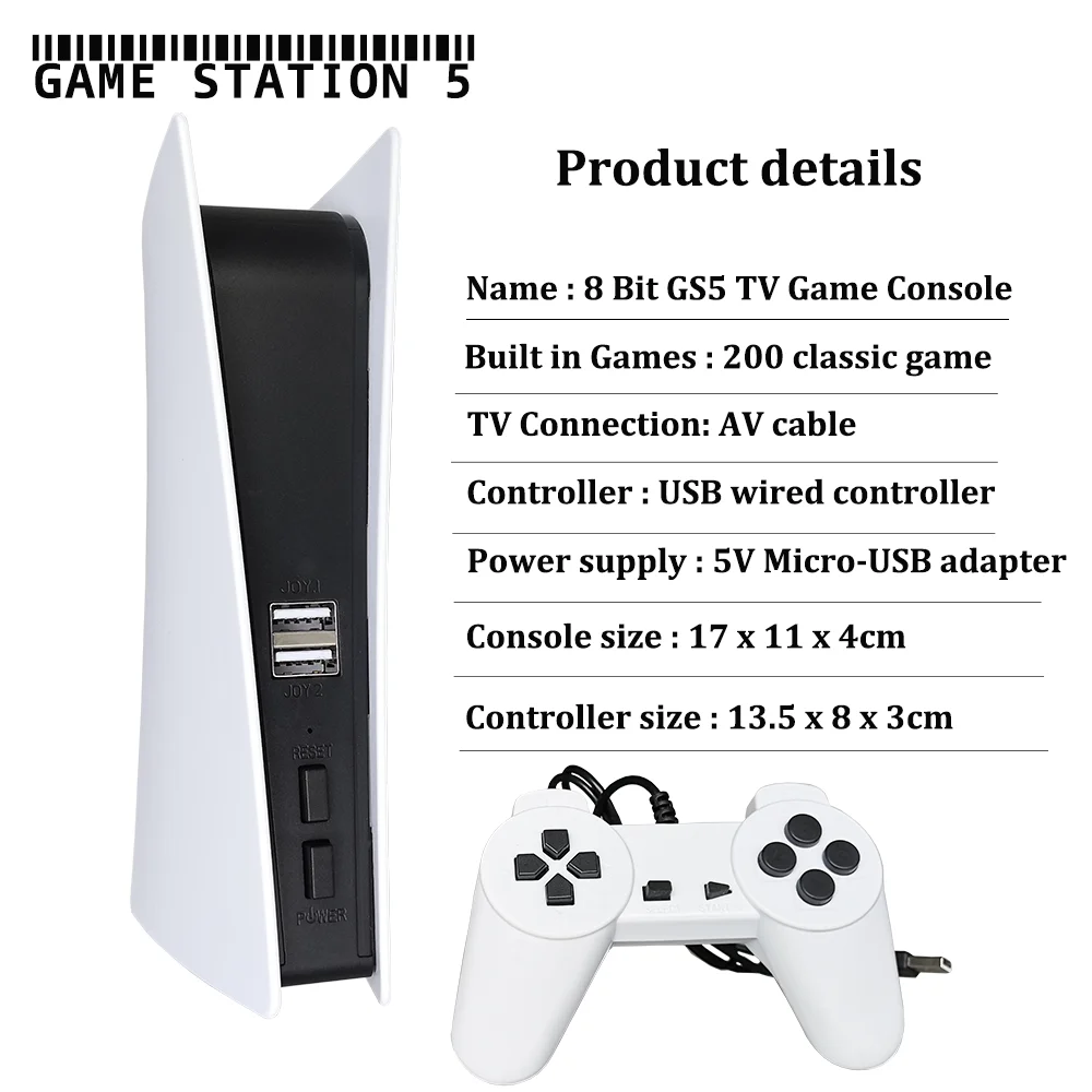 G155 Controller Game Station Style HD 3D 4K Video Output Retro Classic Gaming Console