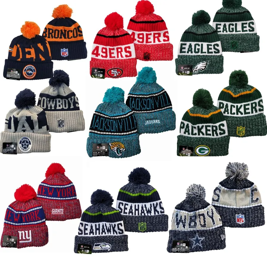 Source knitted American football beanies winter hats for 32 teams NFL  Beanie Hat on m.