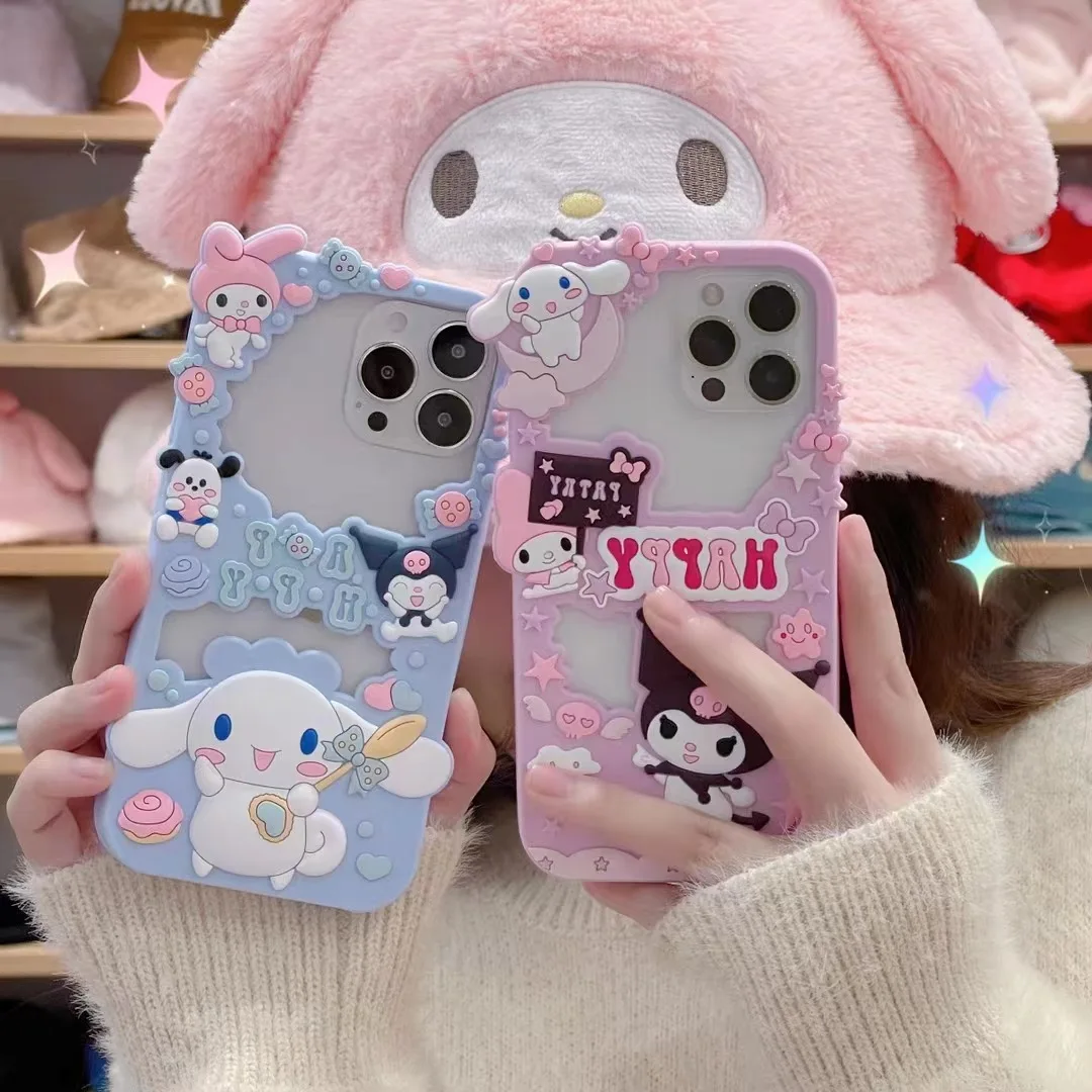 iPhone 14 13 12 Pro Max Cute 3D Hello Kitty soft phone case With