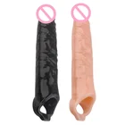 Large Silicone Penis Extender Dildo Enhancement Sleeve Adult Men Toy