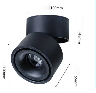 Folding spotlight led surface mounted spotlight surface mounted downlight track light cob ceiling downlight