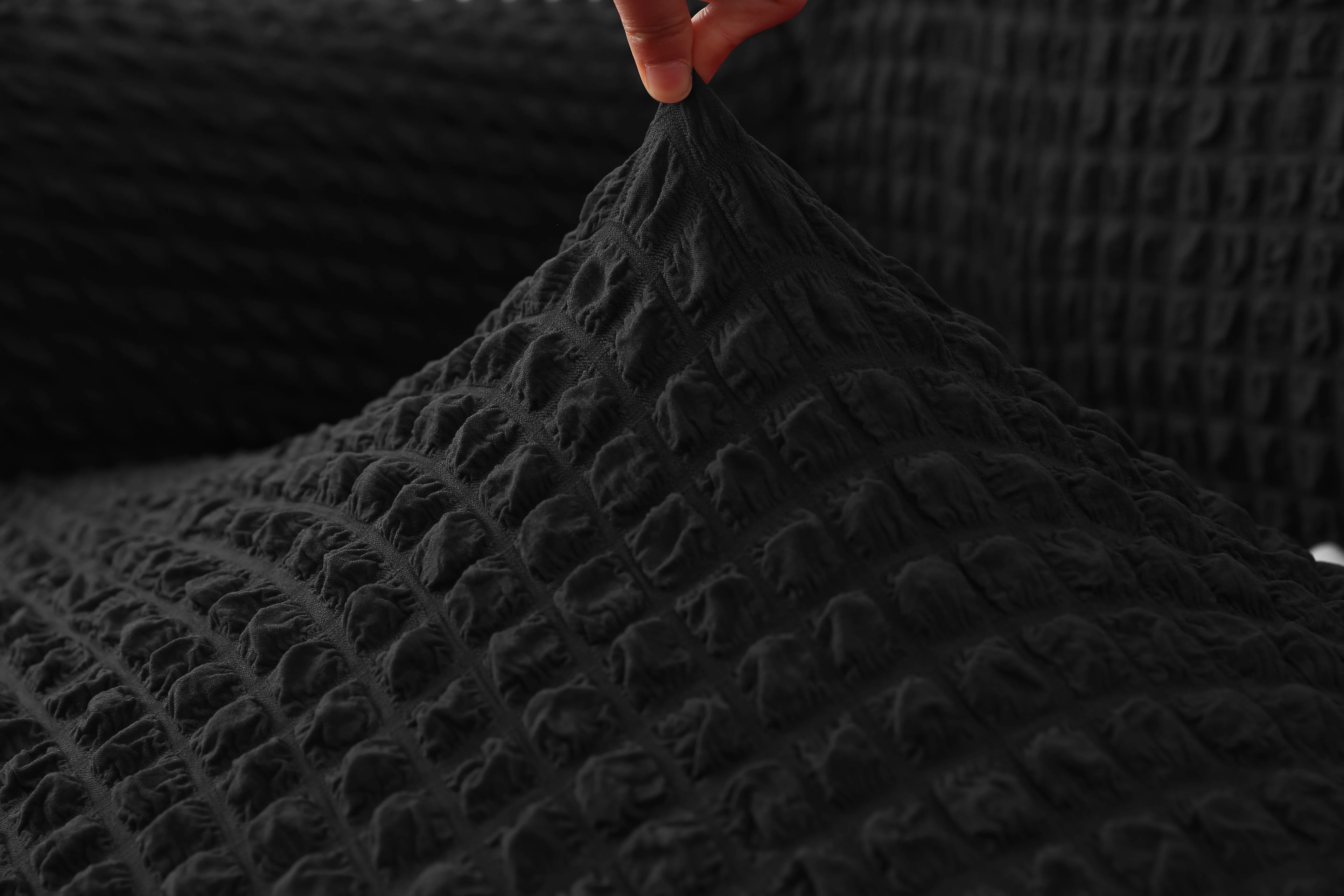 Новый дизайн Роскошная 3-х местная однотонной расцветки роговицы 3d для диванов стул чехол