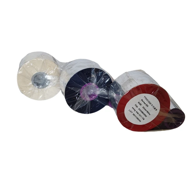 Premium Wax-Resin 33mm*600mm White Thermal Transfer Ribbon TTO Ribbon for TTO Printe 2