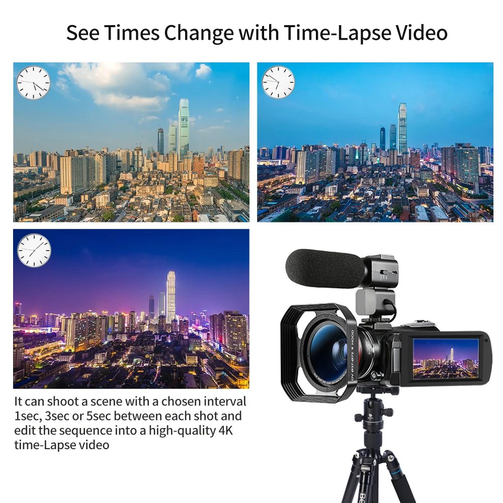 Professional Handheld HD DV SLR Digital Camcorder with 2.4 inch LCD 16.0 Mega pixels CMOS Sensor Camera