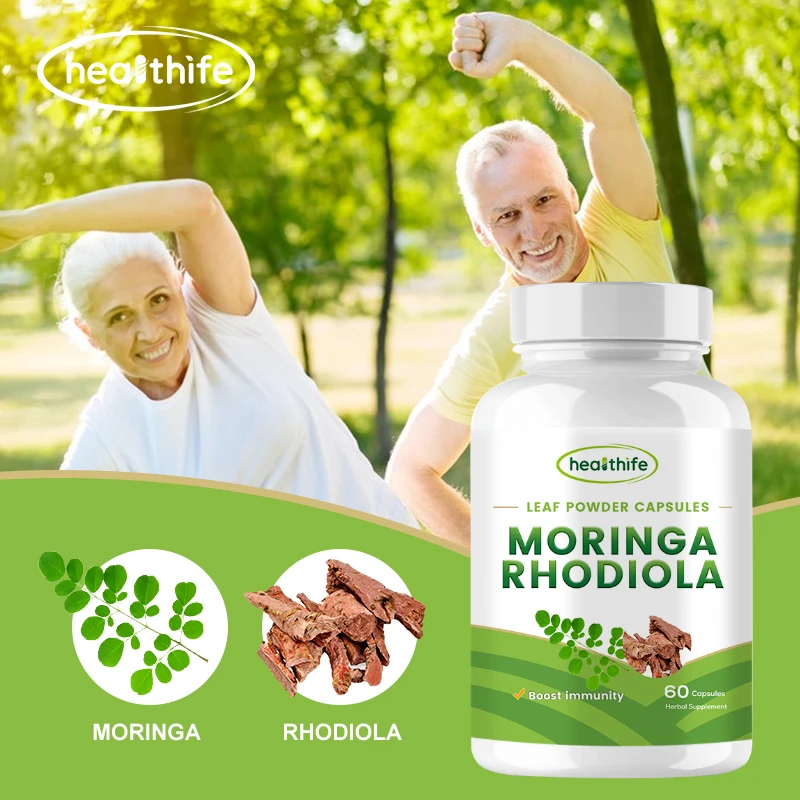 Moringa Capsule Pure Powder Organic Leaf Oleifera 1000mg 100% Rosabella - Foto 3