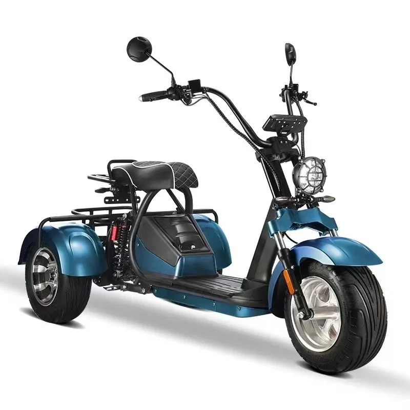 Adult Powerful Fast Speed With Upgraded Shock Absorber Three Wheel With Golf Holder Electric Scooter Citycoco