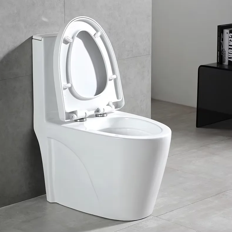 Modern design bathroom color toilet one-piece floor mounted dual flush toilet factory