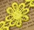 Оптовая продажа, Полиэстеровая кружевная нашивка в виде маргариток, Цветочная кружевная отделка