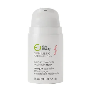 Leave-In Molecular Repair Hair Mask Cream Argan Oil Evia Peptide Biotech Damaged Hair Treatment Keratin Strength Anti-Breakage