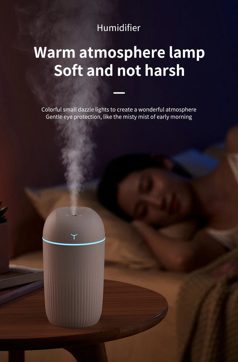 420ml H2o Portable Mini Car Air Humidifier Ultrasonic Cool Essential