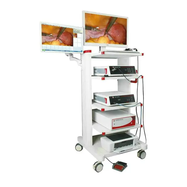 Surgical equipment suegical laparoscopy set with laparascope camera system endoscopic tower