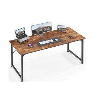 Computer desk, work desk, metal frame writing desk, home desk, study, modern simple desk