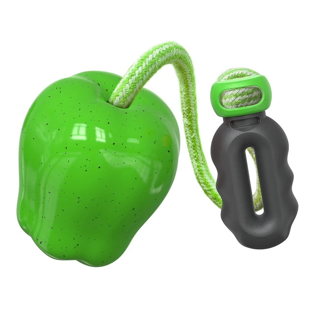 Cartoon Style Dog Toy TPR Bite-Resistant Apple-Shaped Eco-Friendly and Lifelike For outdoor use