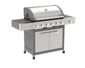 Outdoor Gas Barbeque Grill 6 Burner+1 Side Burner Gas Grill With Flame ...