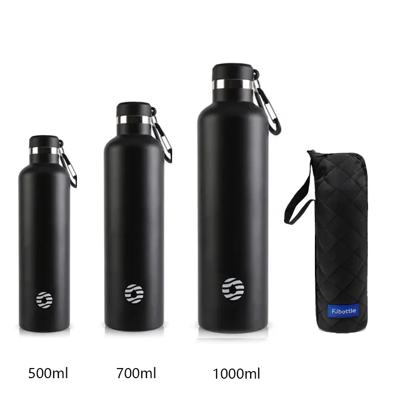 Fjbottle Stainless Steel Water Bottle 750ml/1000ml Sports Flask Vacuum Insulated Water Bottle