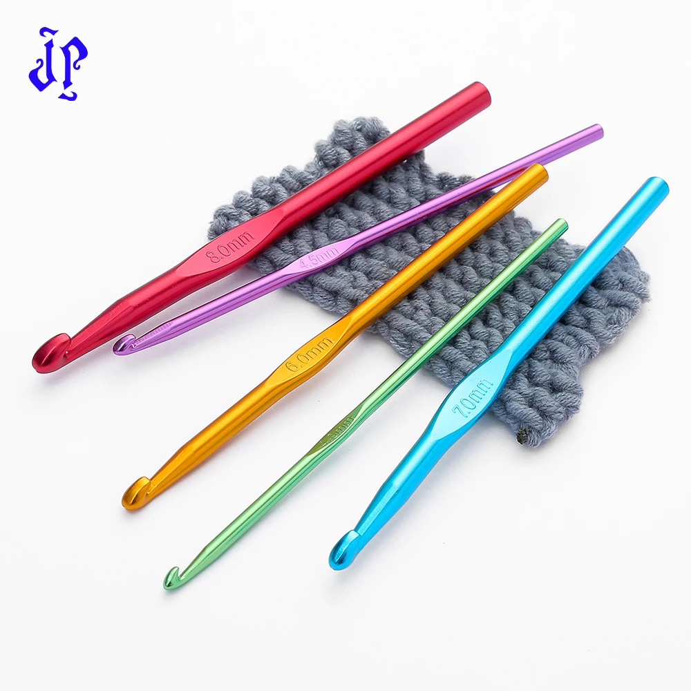 JP красочные Глиноземистые вязальные иглы инструменты различных размеров ручной работы свитер вязание крючком