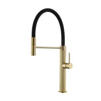 Modern Pull down 360 Degree Rotation Flexible Pull Out Sprayer Brass Mixer Sink Kitchen Faucets