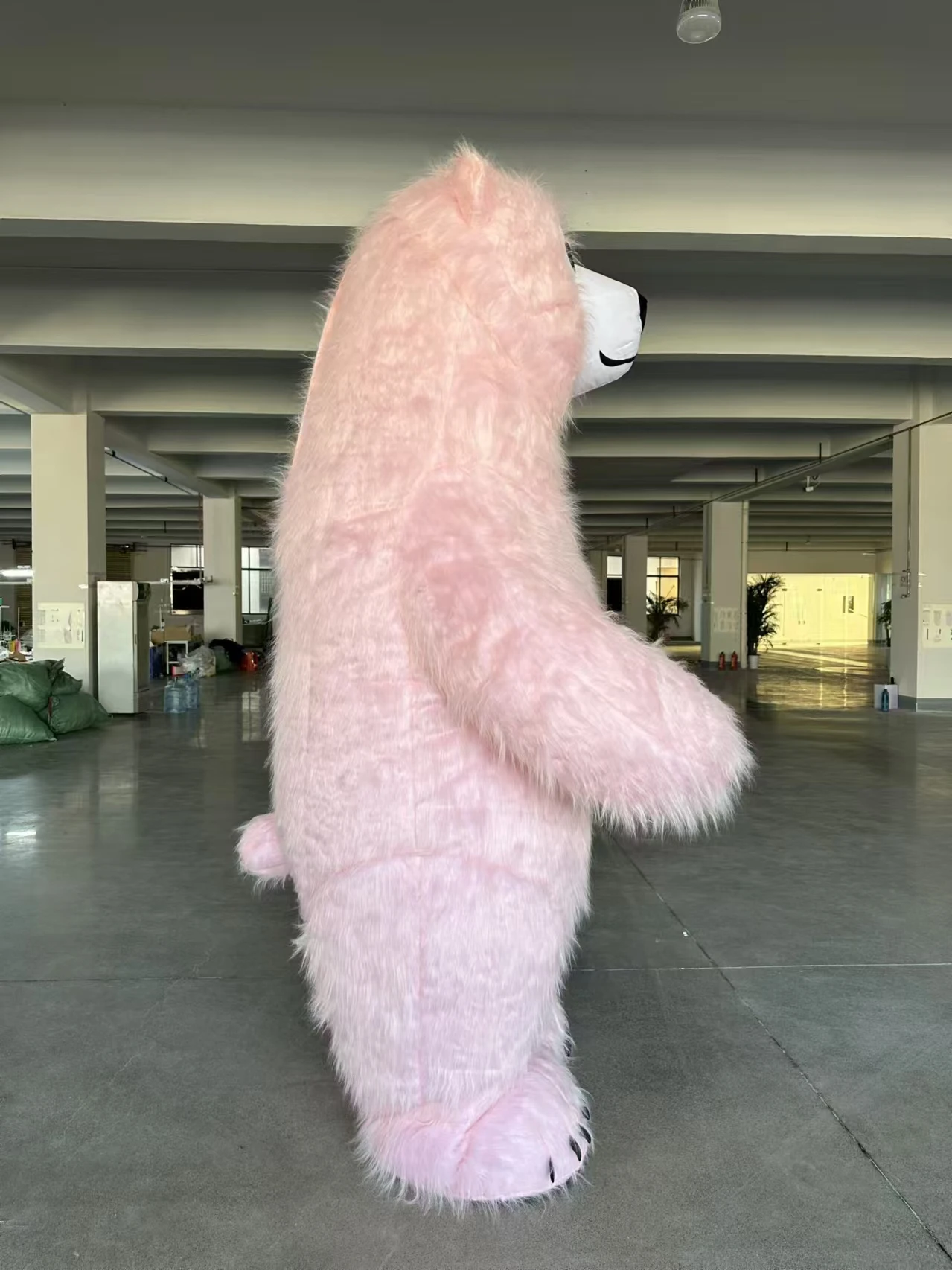 Efun MOQ 1 PC Red Polar Bear Mascot Costume Adult Walking Character Mascot  Cosplay Costume for Birthday Party