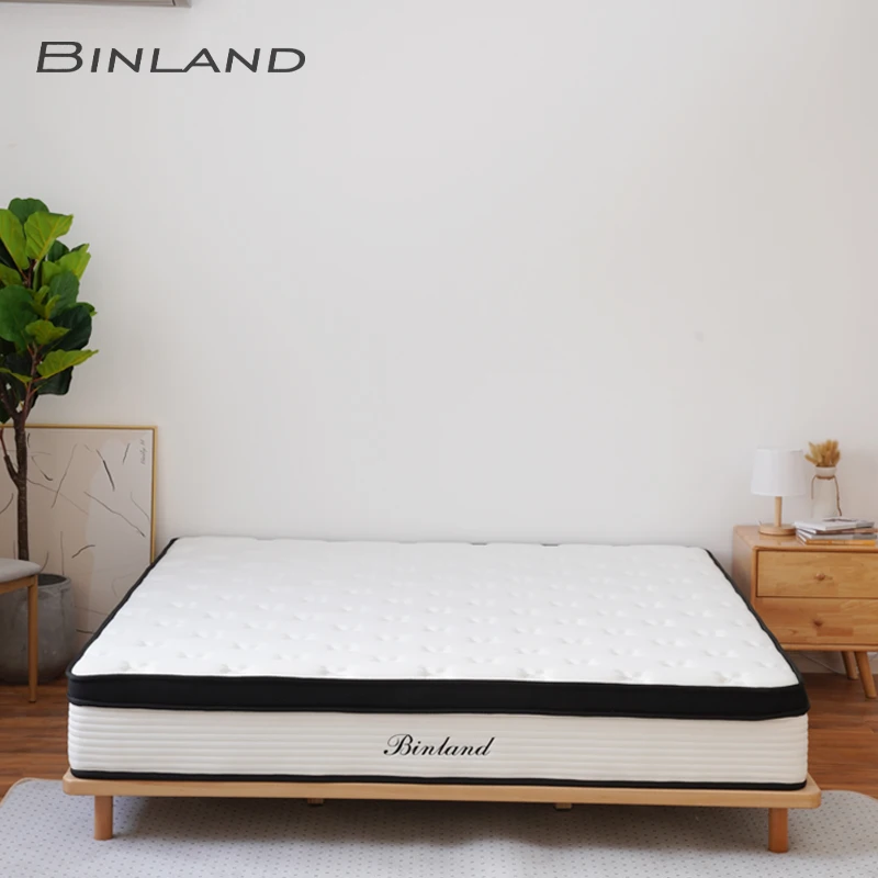 Sleep Well Cheap Price mattress factory manufacturer Luxury Double Bed Memory Foam pillow top pocket spring Mattress In A Box