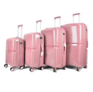 Unisex Luxury Anti-Theft 3-in-1 Business Travel Suitcase Set Handbags Trolley Cases Zipper Opening PP Material Waterproof