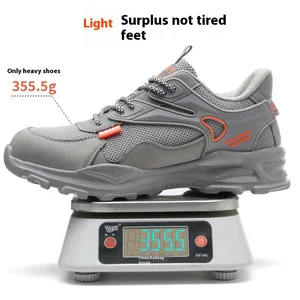 Industrial Labor Protection Low-Top Lightweight Breathable Insulating Shoes Caps Anti-Smash Anti-Puncture PU