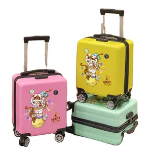18 Inch Suitcase Boarding Multifunctional Travel Suitcase Student Password Trolley Case Rolling Luggage Bag
