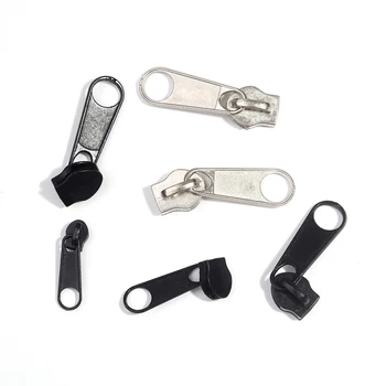 #5 Silver Zipper Slider and Puller Head Metal Zipper Sliders