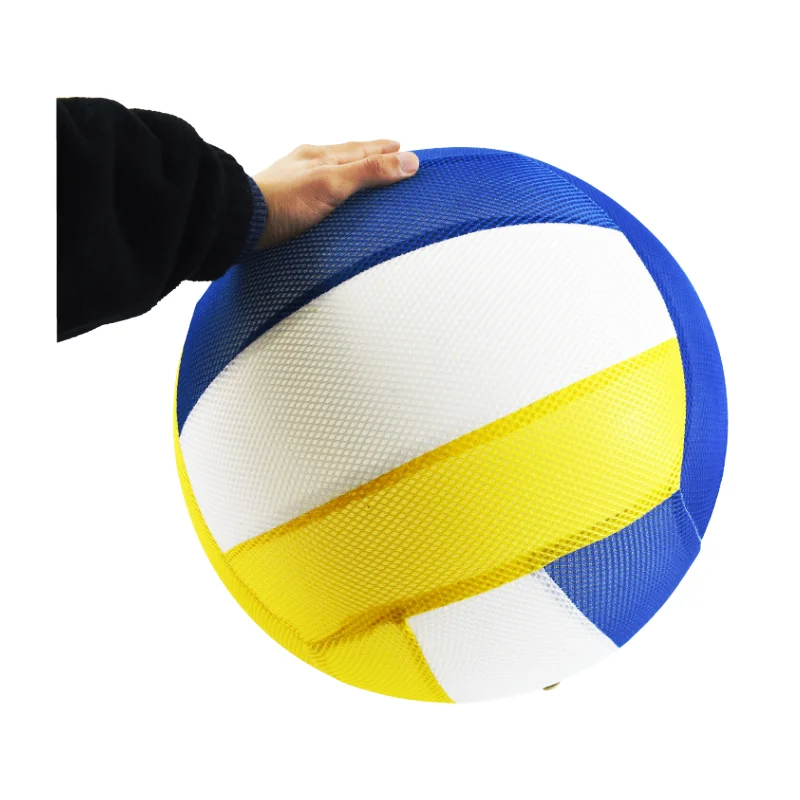 Kids Mesh inflatable ball Jumbo Volleyball Toy Soft Fabric Inflatable Custom Cloth Covered Balls