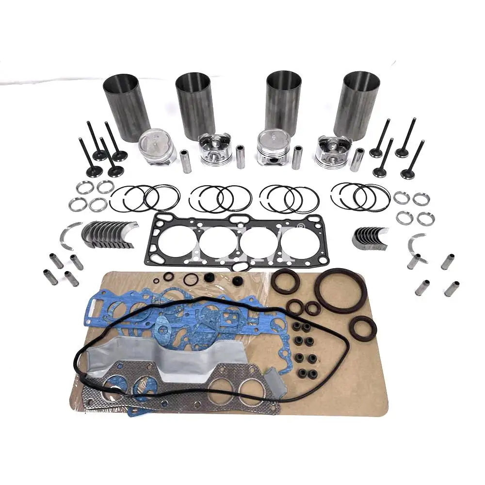 For Mitsubishi 4G63 Engine Cylinder Liner Kit With Full Gasket Kit Engine Bearings Set Valves Excavator Engine Parts 5
