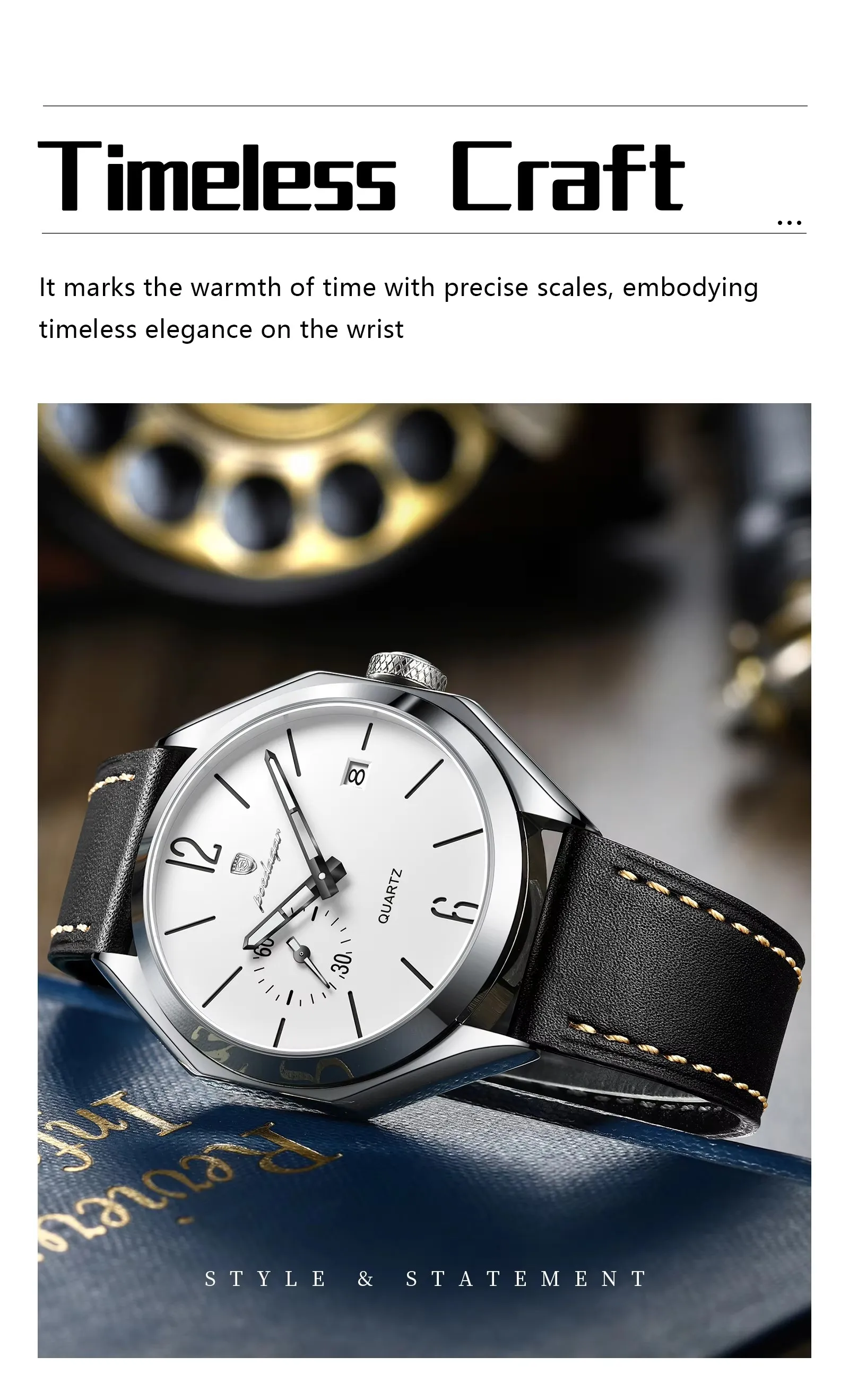 POEDAGAR 689 Quartz Men's Watch