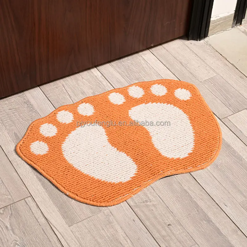  New Product Bathroom Custom anti-slip Bathmat TPR Backing Floor Mats super absorbent microfiber bath mats rugs wholesalers