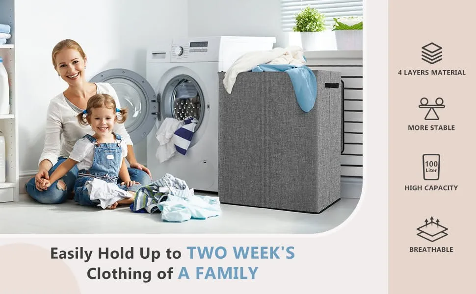 Wash Bag Set Custom Large Laundry Hamper Foldable Laundry Basket With